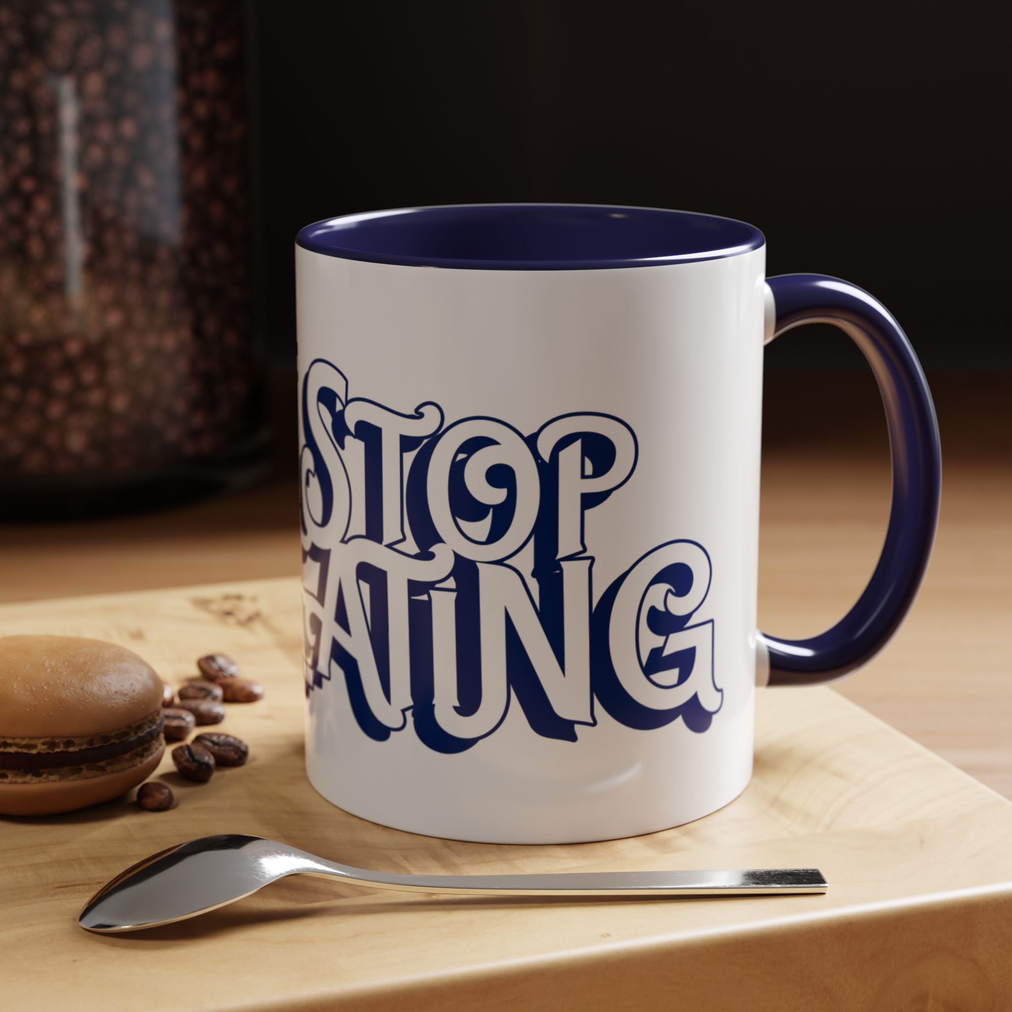 Don’t Stop Creating Inspirational Accent Coffee Mug from Buffalo Creative Workshop POD