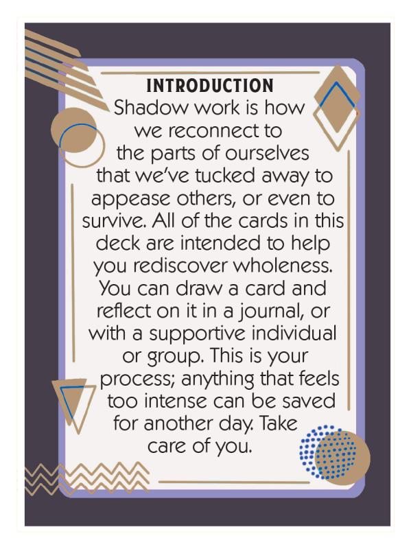 Shadow Work Exploration Deck